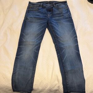 Men's American Eagle Blue Slim Straight Jeans - 32X32